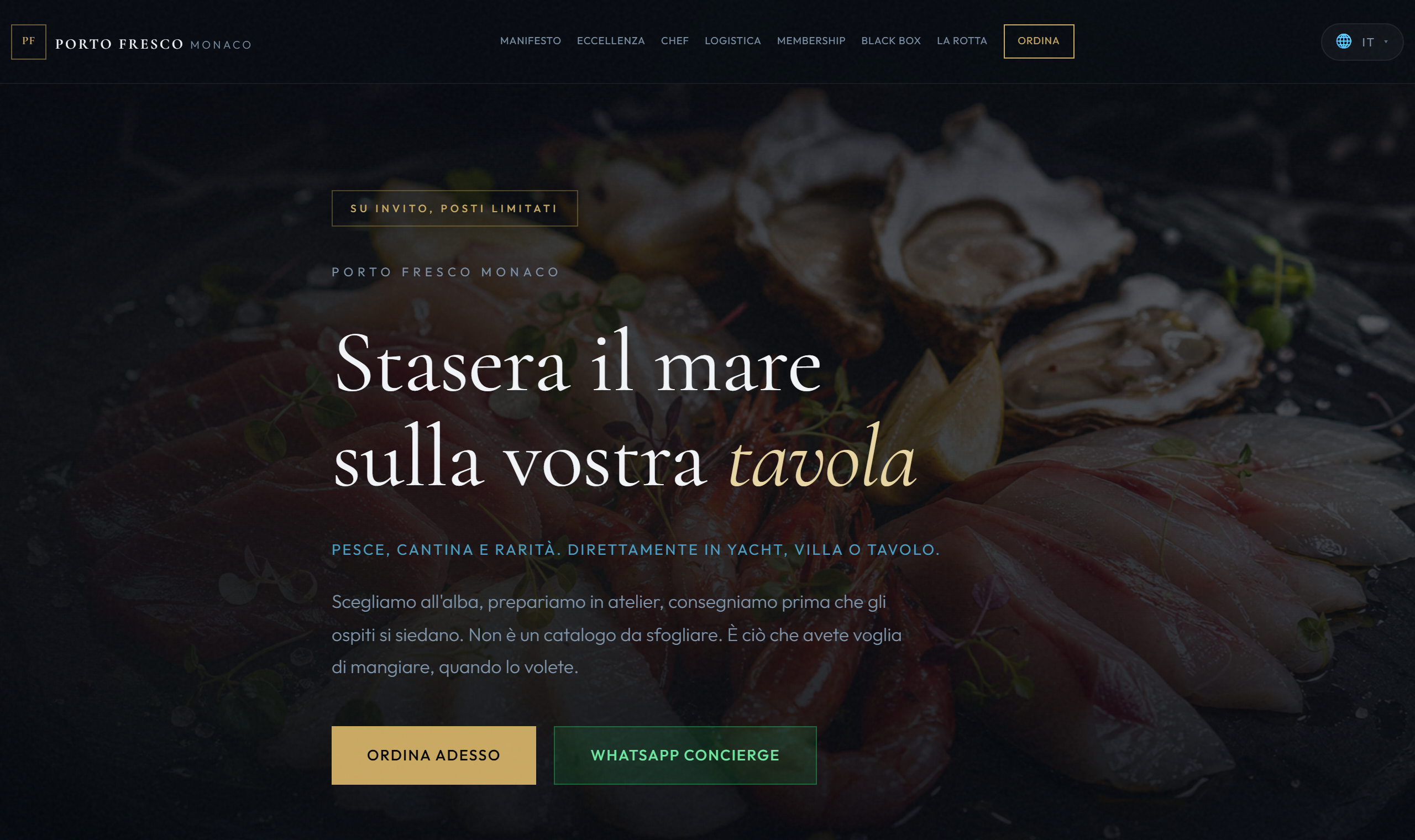 Anteprima Porto Fresco · luxury delivery Monaco